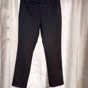 Calvin Klein Black Checkered Trousers